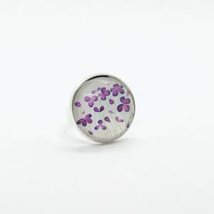 Anillo cabujón flores