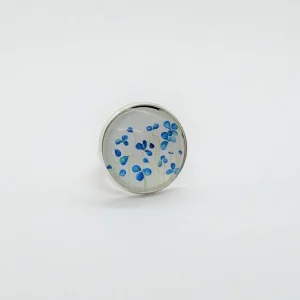 Anillo cabujón flores