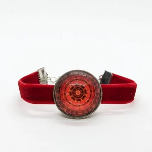 Pulsera cabujón roja