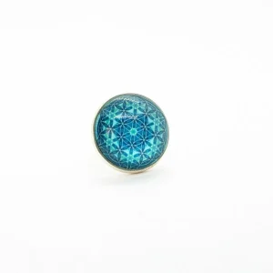 Anillo cabujón turquesa