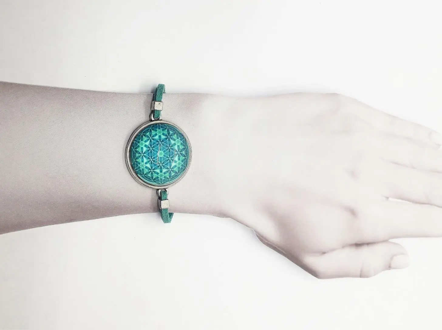 Pulsera cabujón turquesa - Imagen 2