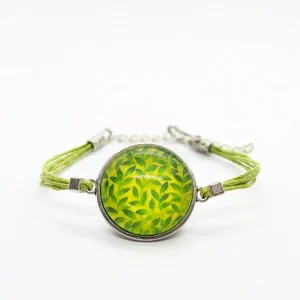 Pulsera cabujón verde