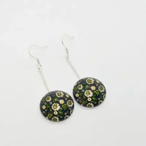 Pendientes cabujón largos